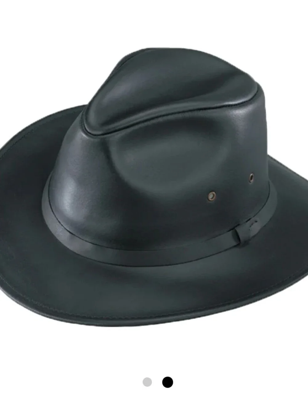 LIKE NEW Henschel Osage Leather Safari Hat, Size XL, Crushable Waxed Cowhide